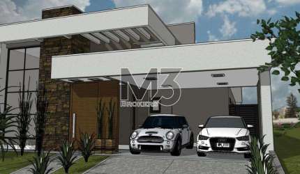 Casa à venda em Paulínia, Parque Brasil 500, com 3 suítes, com 187 m², Condominio Royal Garden