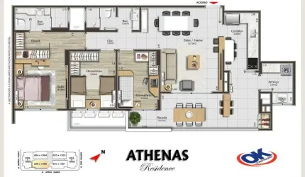 Apartamento com 3 quartos à venda no Campinas, São José  por R$ 1.139.000