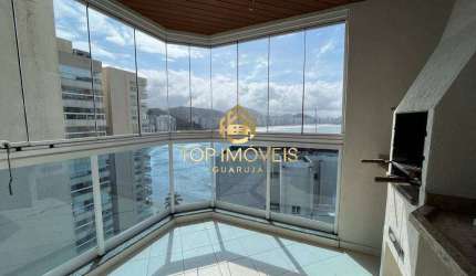 Apartamento com Vista para o Mar e Varanda Gourmet no Guarujá