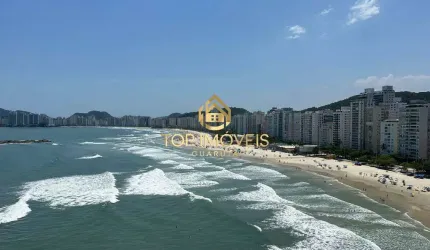 Apartamento Frente Mar para Locação Anual na Praia de Pitangueiras, Guarujá