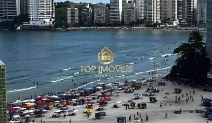 Apartamento com Varanda e Vista para o Mar - Pitangueiras Guarujá SP