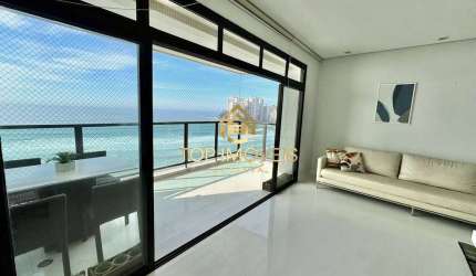 Apartamento Pé na areia para Locação Anual na Praia das Asturias Guarujá