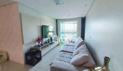 Apartamento equipado e mobiliado com 3 dormitórios à venda, 93 m² por R$ 749.000 - Setor Aeroporto - Goiânia/GO