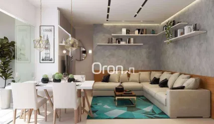 Apartamento com 3 dormitórios à venda, 76 m² por R$ 453.000,00 - Parque Oeste Industrial - Goiânia/GO