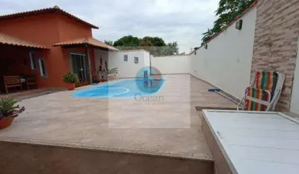 Ocean Vende: Jardim Atlântico, Casa 4 quartos sendo 1 suíte. Área gourmet, piscina, edícula e anexo