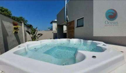 Ocean Vende: Inoã, Condomínio, Casa  04 quartos, sendo 2 suítes, closet, área gourmet e Jacuzzi.