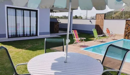 Ocean Vende:Itaipuaçu, Condomínio, Casa, 3 quartos sendo 1 suíte, piscina, área gourmet, mobilhada.