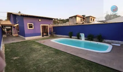 Ocean vende:  Maricá, Manu Manuela, casa 2 quartos(1suíte), piscina, terreno anexo.