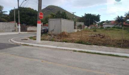 Ocean vende: Marica, Inoã, terreno esquina, 595M², plano, rua asfaltada, escritura/RGI.