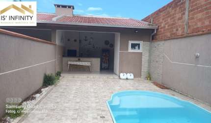 Sobrado 4 Quartos com Piscina à 900 da praia no Balneário Shangri-lá R$595 mil
