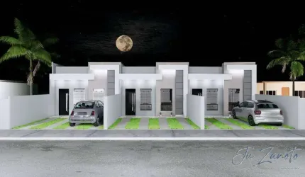 Casa com 2 Quartos sendo uma suíte.