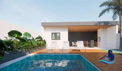 Casas Modernas 3 quartos sendo 1 suíte com Edícula e opção com Piscina