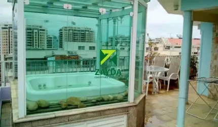 Excelente Cobertura à Venda na Barra da Tijuca - 3 Quartos, 1 Suíte, 2 Vagas de Garagem e 200m² de Área - Rio de Janeiro-RJ