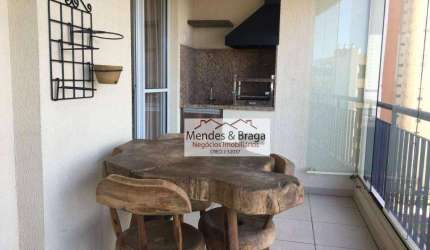 Apartamento com 3 dormitórios para alugar, 83 m² por R$ 5.057,00/mês - Jardim Zaira - Guarulhos/SP