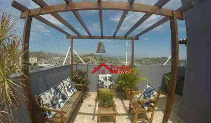 Cobertura com 2 dormitórios à venda, 104 m² por R$ 510.000,00 - Barro Vermelho - São Gonçalo/RJ