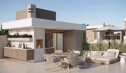 SOBRADO EM SANTA FELICIDADE, CONDOMINIO FECHADO, 3 QUARTOS, 1 SUÍTE, 2 VAGAS GARAGEM, 181,86 M2
