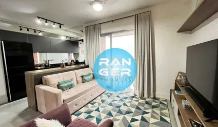 Apartamento com 1 dormitório à venda, 46 m² - Boqueirão - Santos/SP