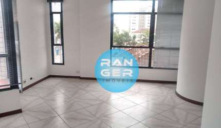 Sala, 86 m² - venda por R$ 590.000,00 ou aluguel por R$ 5.233,31/mês - Campo Grande - Santos/SP