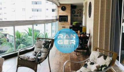 Apartamento com 3 dormitórios à venda, 204 m² por R$ 2.300.000,00 - Boqueirão - Santos/SP