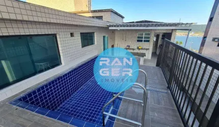 Cobertura na ponta da praia em Santos 250m²