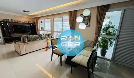 Apartamento com 3 dormitórios à venda, 140 m² por R$ 1.900.000 - Gonzaga - Santos/SP