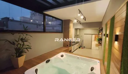 Apartamento com 3 dormitórios à venda, 191 m² por R$ 1.808.000,00 - Campo Grande - Santos/SP