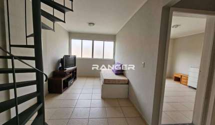 Apartamento Duplex, 2 dormitórios, 1 Vaga  R$ 3.316/mês - José Menino - Santos/SP