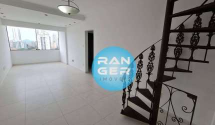 Cobertura com 3 dormitórios, 174 m² - venda por R$ 799.000,00 ou aluguel por R$ 8.546,00/mês - Ponta da Praia - Santos/SP