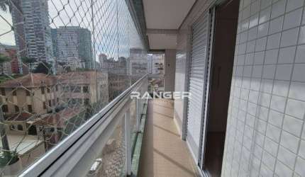 Apartamento com 2 dormitórios para alugar, 99 m² por R$ 5.200,00/mês - Boqueirão - Santos/SP
