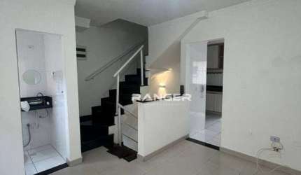 Tríplex com 2 dormitórios à venda, 87 m² por R$ 404.000 - Vila São Jorge - Santos/SP