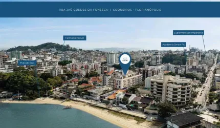 Apartamento para Venda em Florianópolis, Coqueiros, 2 dormitórios, 1 suíte, 1 banheiro, 1 vaga