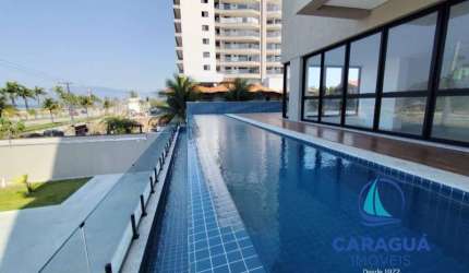 Apartamento frente para o mar, 1 dormitório - Indaiá, Caraguatatuba, SP
