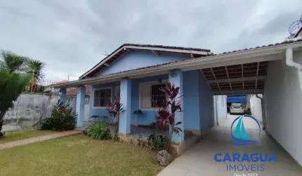 Casa térrea com edícula, 4 dormitórios, 2 suítes, churrasqueira e área gourmet, Indaiá, Caraguatatuba, SP