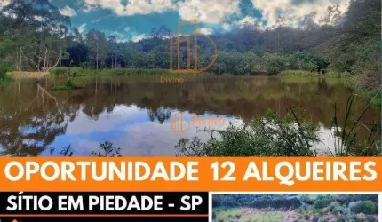 Sítio (imperdível) à venda, 12 Alqueires por R$ 1.250.000 - Bairro da serra - Piedade/SP