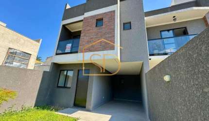 Maravilhoso Sobrado Novo com 2 quartos 1 suíte, 126,06m², à venda em Curitiba, Uberaba