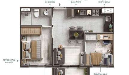 Apartamento com 2 quartos à venda na Rua Constantino de Sousa, 182, Campo Belo, São Paulo por R$ 640.000