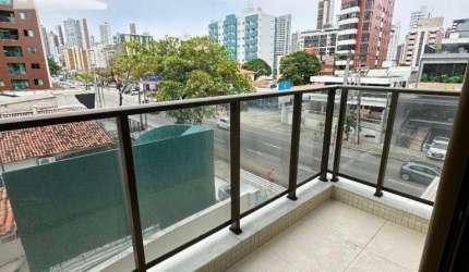 Apartamento com vista-mar de 56m² com 2 quartos à venda por R$ 780.000 - Cabo Branco - João Pessoa/PB