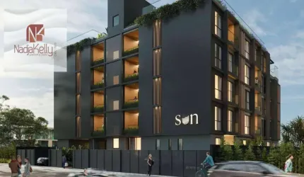 Apartamento beira mar com 2 dormitórios à venda, 68 m² por R$ 880.000 - Intermares - Cabedelo/PB