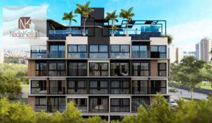 Apartamento com 1 dormitório à venda, 24 m² por R$ 240.000,00 - Intermares - Cabedelo/PB