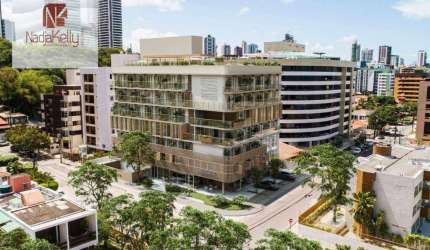 Flat com 1 dormitório à venda, 59 m² por R$ 759.900,00 - Cabo Branco - João Pessoa/PB