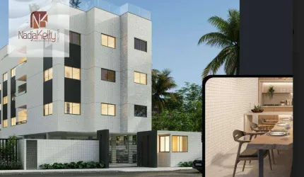 Apartamento com 2 dormitórios à venda, 63 m² por R$ 394.000 - Poço - Cabedelo/PB