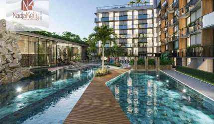 Flats de 17 a 33m² a 150 metros da praia a venda por R$ 360.000 - Cabo Branco - João Pessoa/PB