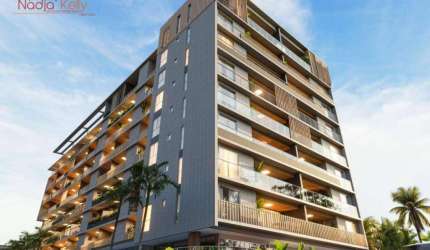 Apartamento com 1 dormitório à venda, 55 m² por R$ 540.836,07 - Intermares - Cabedelo/PB