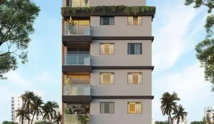 Apartamentos de 63m² com 2 Quartos e Varanda gourmet a venda por R$ 422.100 - Intermares - Cabedelo/PB