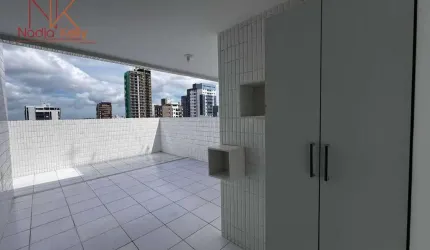 Cobertura de 120m² com 3 quartos á  450m. da praia à venda por R$ 650.000 - Bessa - João Pessoa/PB