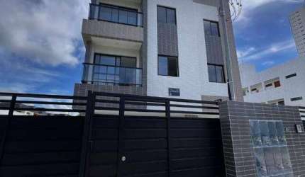 Cobertura Duplex de 120m² com 3 quartos e área privativa a venda por R$ 460.000 - Aeroclube - João Pessoa/PB