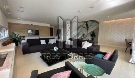 Casa em condomínio fechado com 5 quartos para alugar na Avenida Gêmini, Alphaville, Santana de Parnaíba, 450 m2 por R$ 29.000