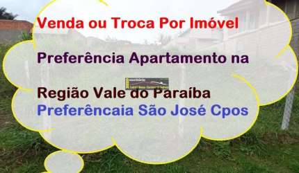 Terreno em Valinhos SP, 750m² de área - Venda ou Troca Por Imóvel Região Vale do Paraíba