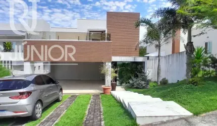 Alphaville Litoral Norte 2, casa com 3 suítes e gabinete.
