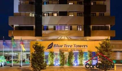 Flat com 1 quarto à venda na Avenida Borges de Medeiros, 3120, Praia de Belas, Porto Alegre por R$ 279.000